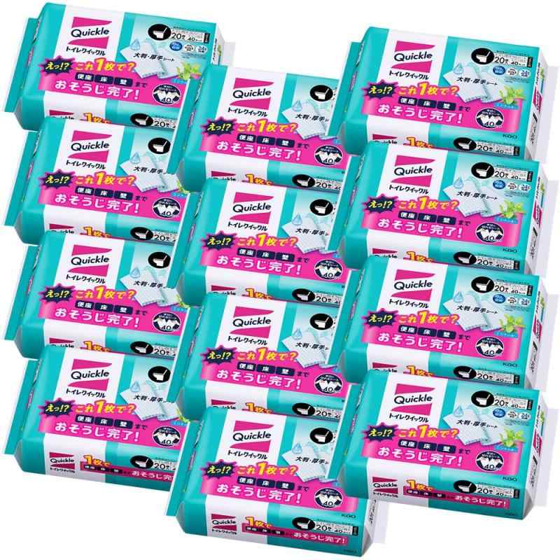 クイックル 【ケース販売】トイレ トイレ用洗剤 詰替用 20枚×12個