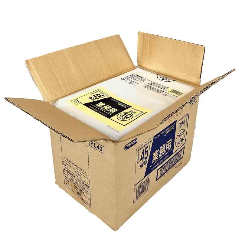 ジャパックス スタンダードポリ袋45L 半透明 10枚×30冊 PL44 ジャパックス 業務用 スタンダードシリーズ ポリ袋 P-44 半