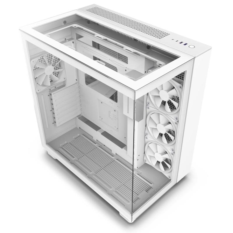 NZXT H9 Elite 2層社会システム真っただ中主柱マイコン容れもの 強化因子硝子真似形 [White] コマーシャル-H91EW-01 CS8577