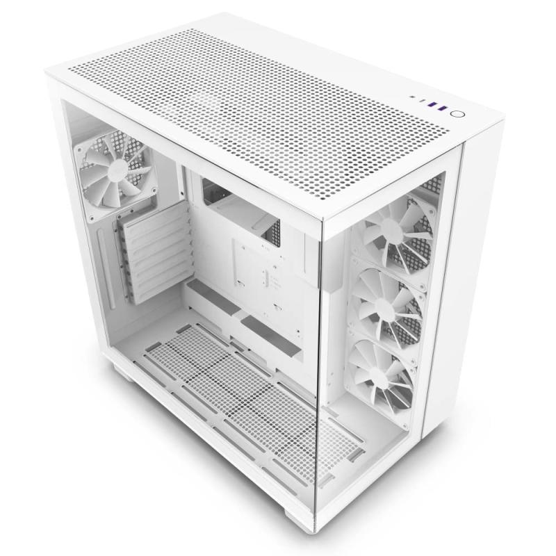 NZXT H9 Flow 2層構造ミドルタワーPCケース [White] CM-H91FW-01 CS8575