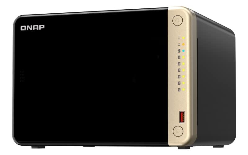QNAP(キューナップ) NAS 6ベイ TS-664-8G /AZ 4コアCPU採用 8GBメモリ搭載 2つの2.5GbE対応ポートとNAS機能を拡張できるPCIeスロットを1つ搭載 中小企業向け 6か月延長 / 国内正規|フローイングgt