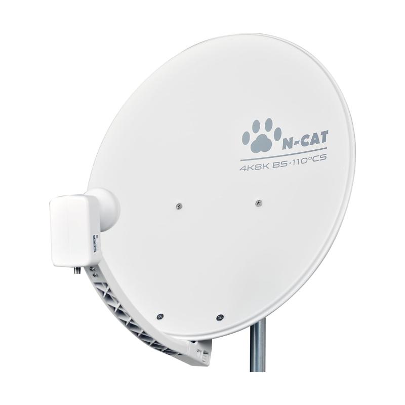 N-CAT(エヌキャット) BSアンテナ 45cm型 4K 8K対応 BS・110°CSアンテナ SHマーク付 NC45SRL