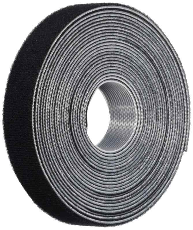 TRUSCO(トラスコ) マジックバンド結束テープ 両面 20mm&times;5m 黒 MKT-20V-BK &times; 50巻 【ケース販売】｜フローイングgt