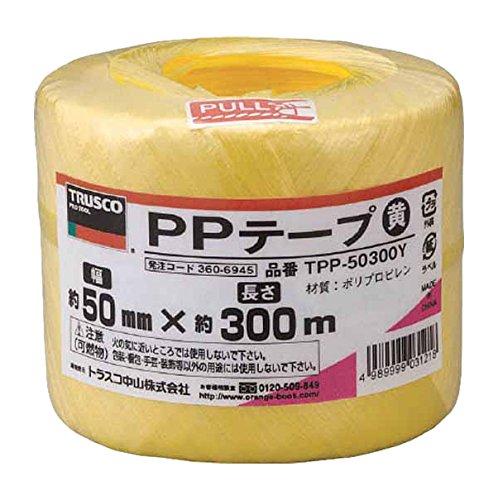 TRUSCO(トラスコ) PPテープ 50mm×300m 黄 TPP-50300Y × 60巻 【ケース販売】 15,014円