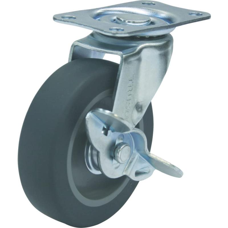トラスコ中山 【ケース販売】TRUSCO ルートバンメッシュタイプ用自在ストッパー付キャスターΦ75EL車 TYE-75ELS×50個 レギュラー