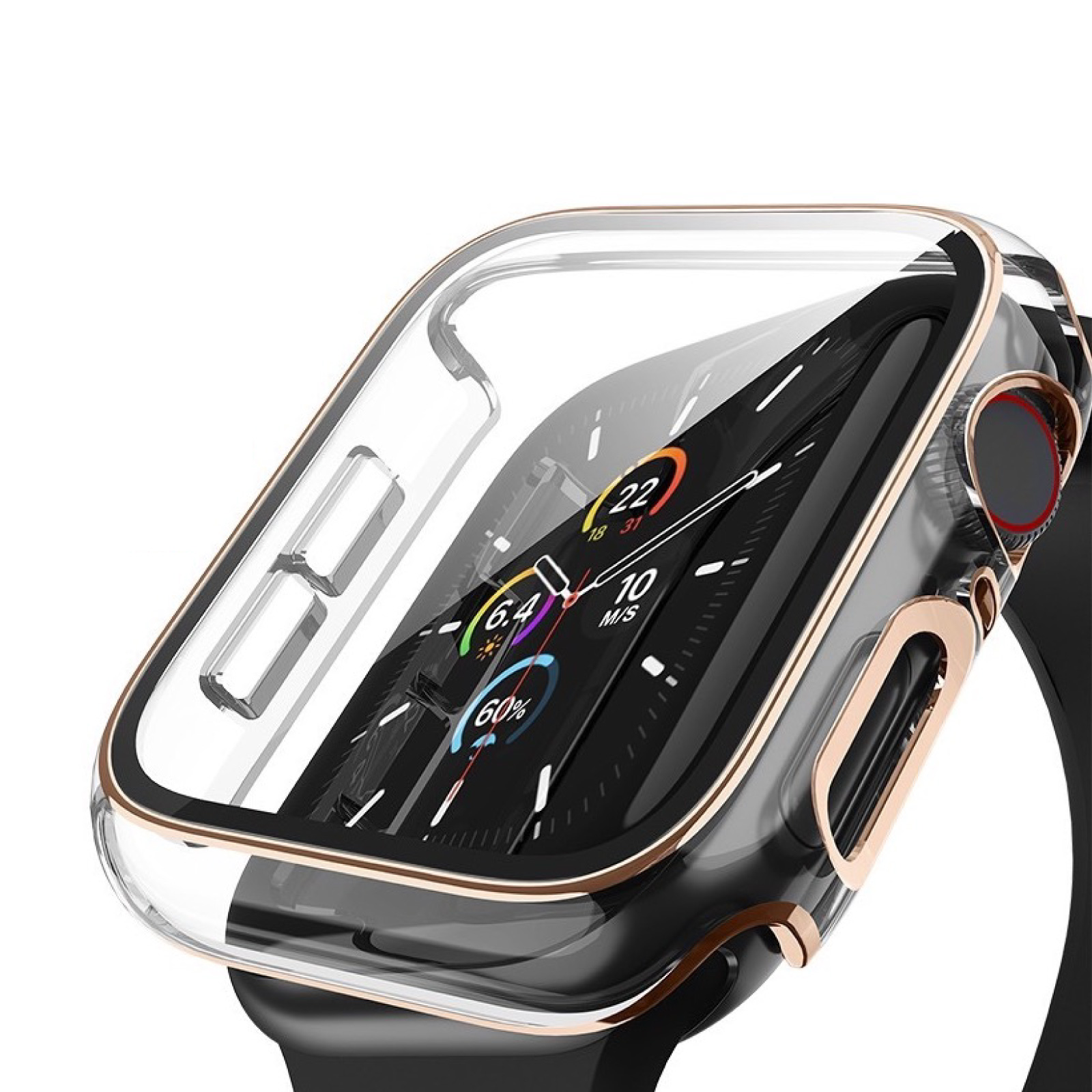 世界有名な Apple Watch カバー 保護ケース 44mm シルバー