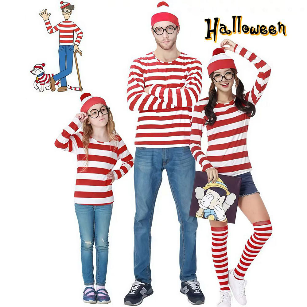 楽天市場】ウォーリー ハロウィン コスプレ ボーダーロンT メガネ