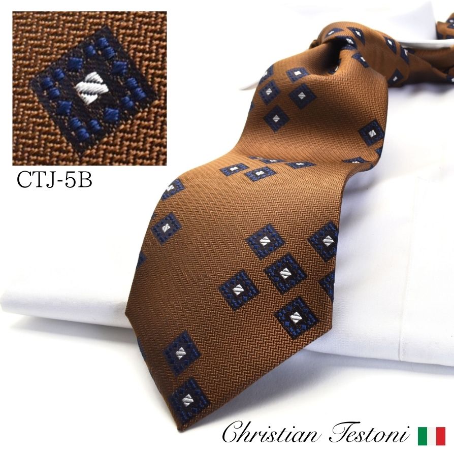 イタリアブランド ネクタイ ギフト クリスチャンテストーニ Christian Testoni 父の日 成人式 就活 コスプレ maide in Japan ctj-5b