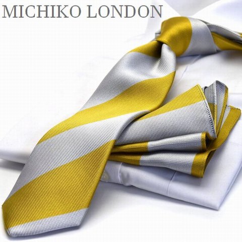 MICHIKO LONDON ミチコロンドン ネクタイ ギフト プレゼント バレンタイン 父の日 卒業式 入学式 就活 仮装 コスプレ ブランドMHT-121日本製 シルク