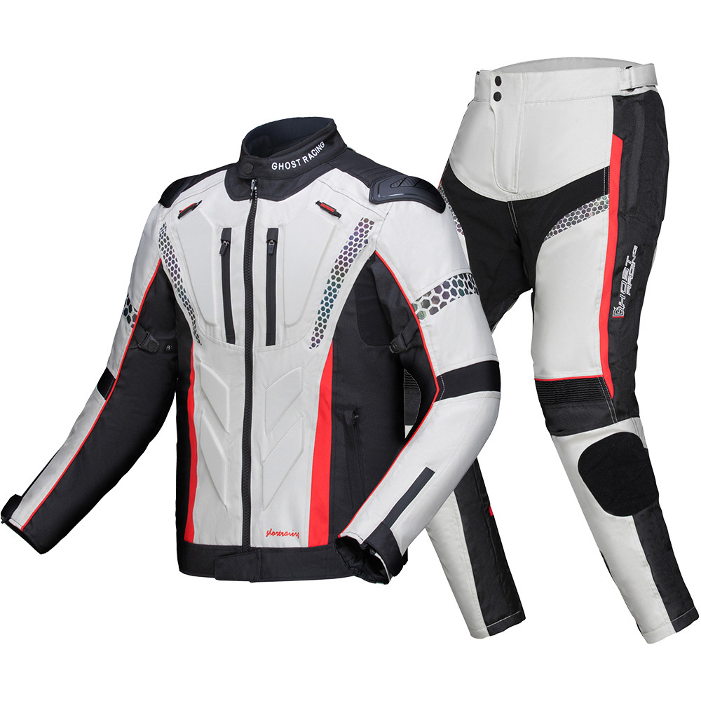 バイク用 メンズ ジャケット パンツ セット オールシーズン通用 プロテクター付き 保護力 防寒 防風 通気性｜Flying Fish