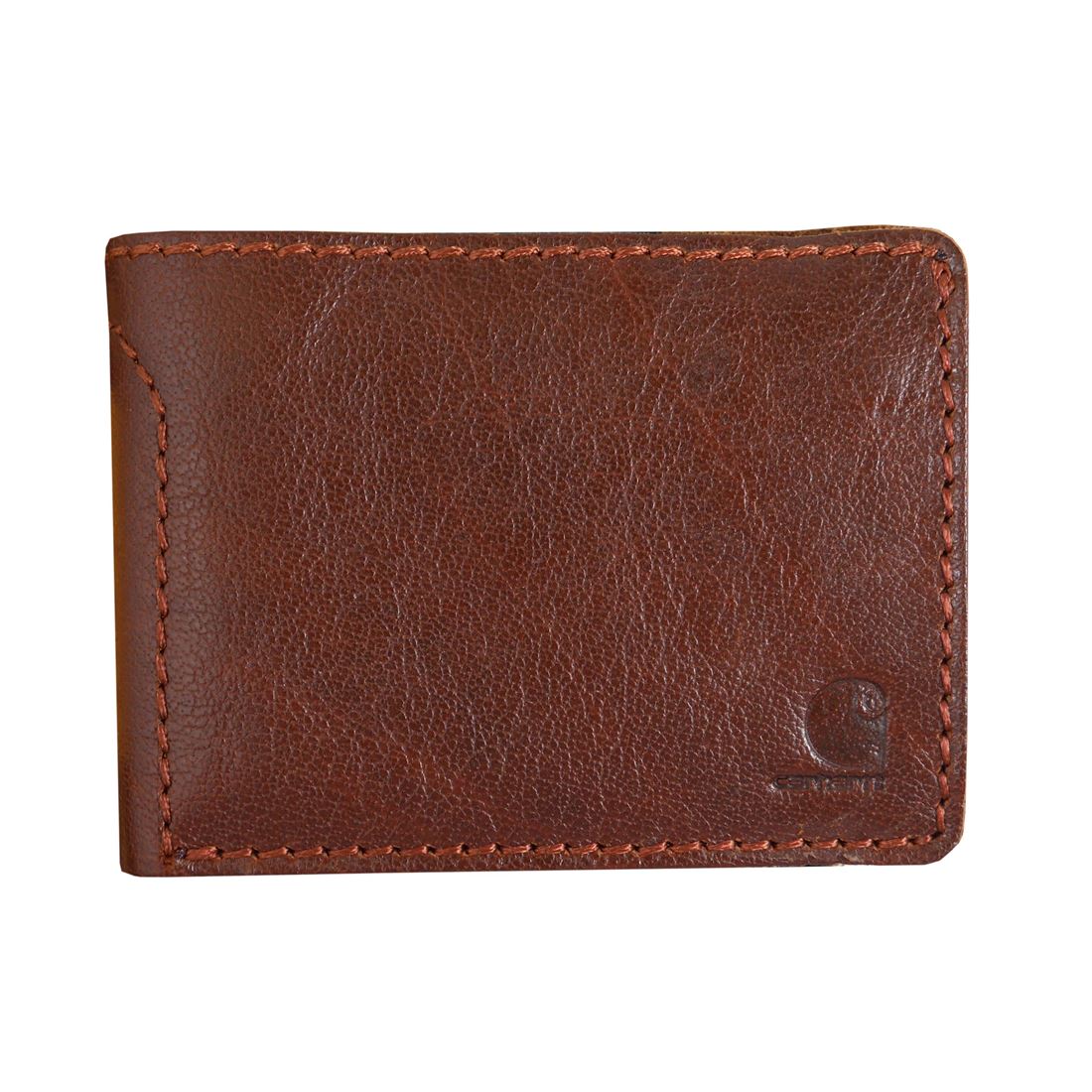 カーハート Carhartt 二つ折り財布 メンズ 財布 小銭入れ無し Patina Leather Bifold Wallet ブラウン 誕生日 プレゼント ギフト (付属のBOX缶に多少凹みがありますが不良ではございませんのでご了承ください)