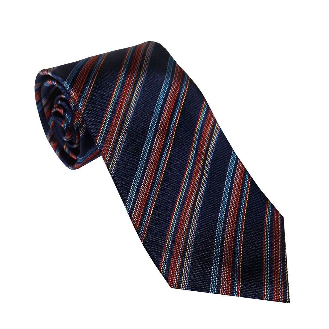 PAUL SMITH 極点スミス タイ FW22 M1A-0TIE-J41190-47 NAVY ネイビーブルー系 縞模様 極点・スミス 一般受け バッグ・小物・ブランド雑貨-ネクタイ