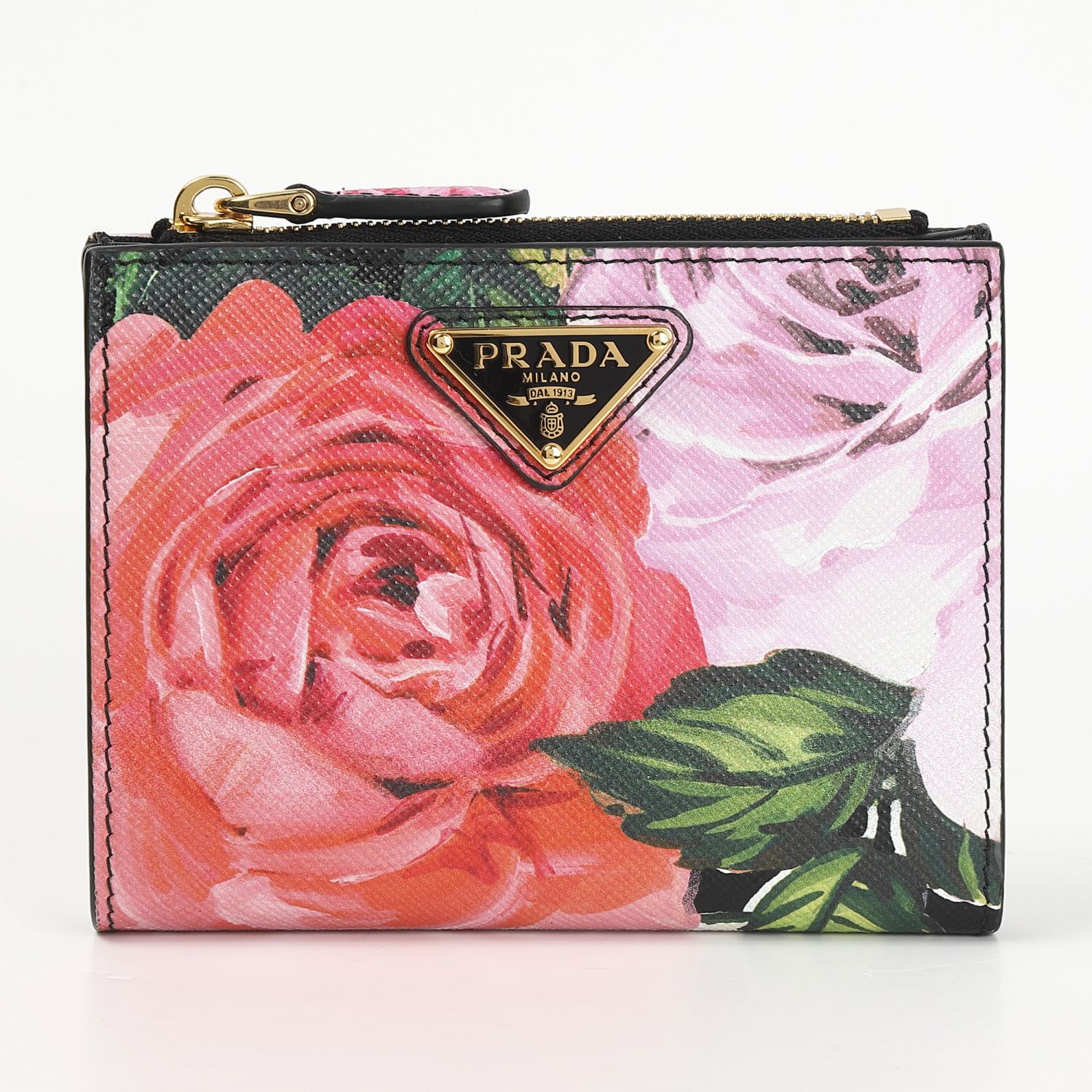 PRADA プラダ 折り財布 二つ折り 金ロゴ 型押し サフィアーノ バイカラー 楽天市場】プラダ 財布 二つ折り バイカラーの通販