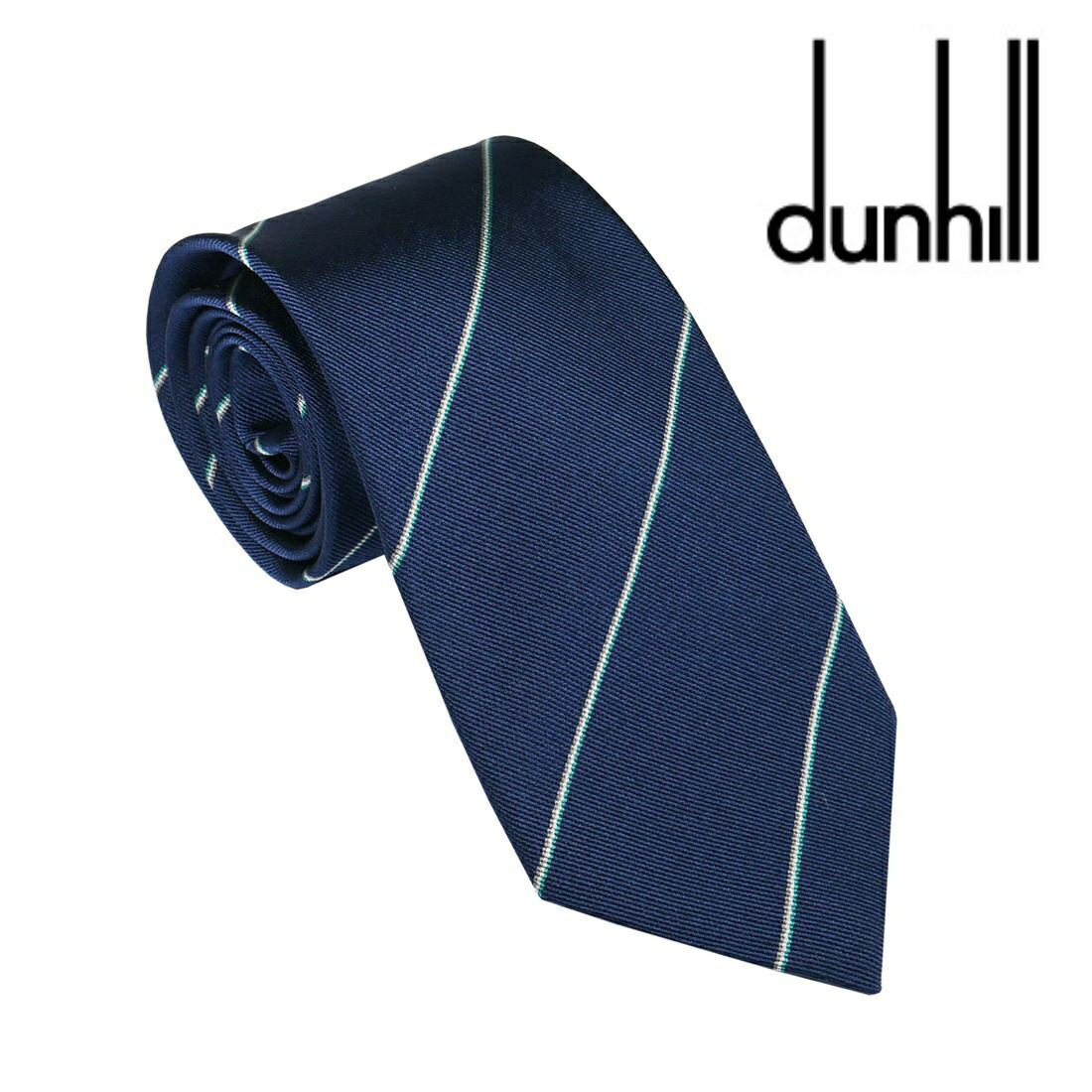 楽天市場】ダンヒル ネクタイ dunhill DH2 ネイビー/ターコイズ