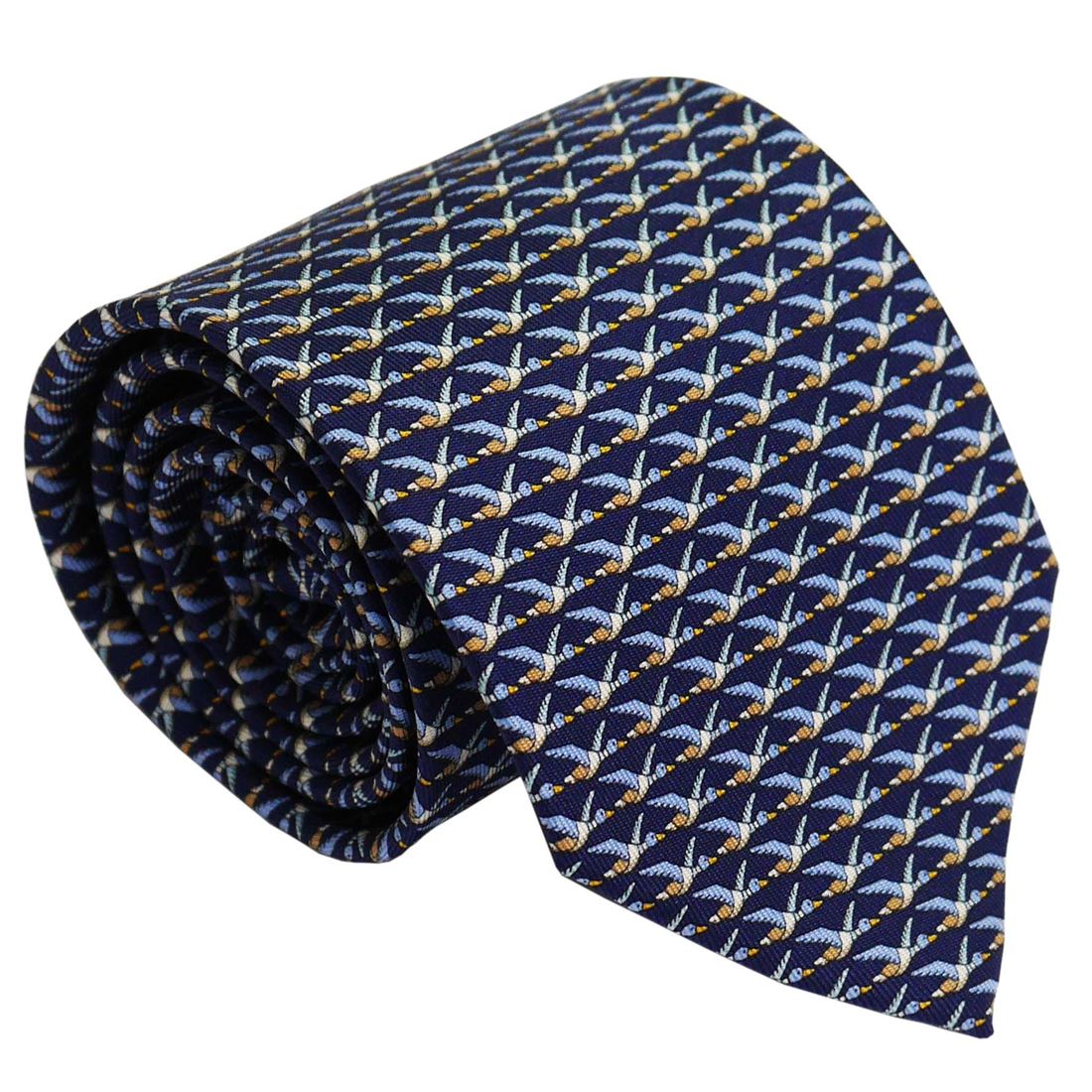 楽天市場】Ferragamo フェラガモ ネクタイ 712007 ブルー系