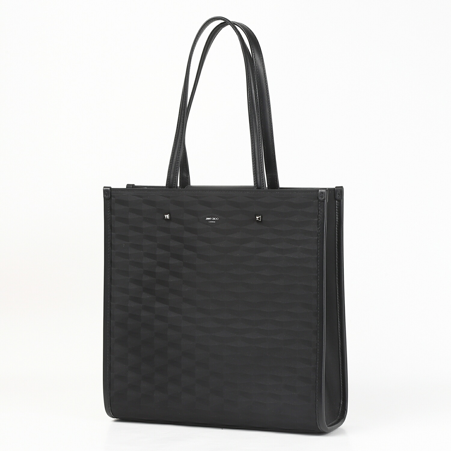 ジミーチュウ　キャンバストートバック 楽天市場】【JIMMY CHOO】ジミーチュウ LOGOTOTE FFQ BLACK