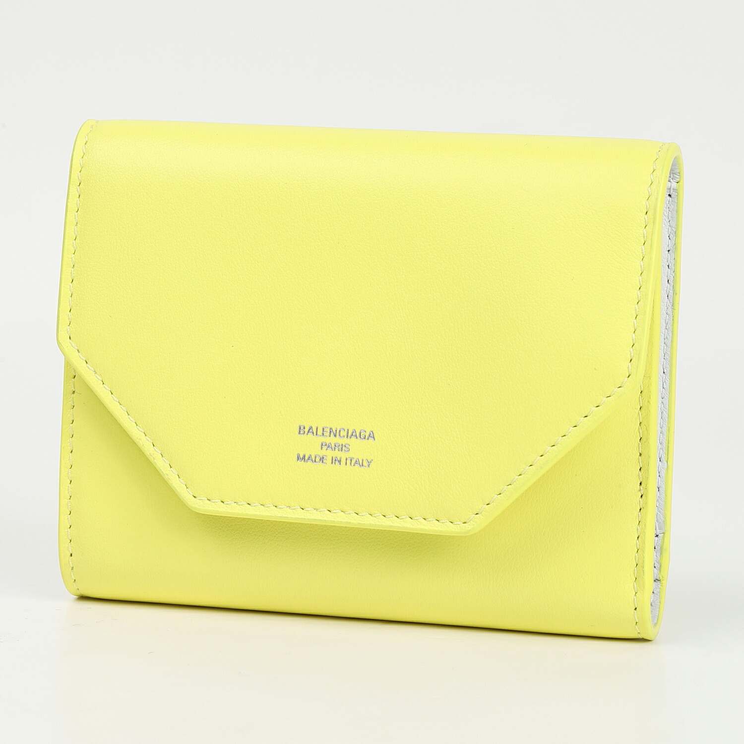 バレンシアガ 紙入れ BALENCIAGA 三つ折り紙入れ レディース なめし革 本革 調査報告 ミニウォレット 黄色系 コンパクトウォレット 差し上げ物 差し上げ物 生まれ落ちる日 母の日 クリスマス 一般受け ブランド名