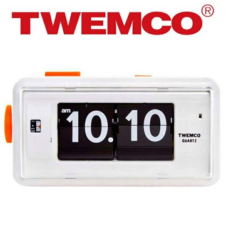楽天市場】時計 トゥエンコ TWEMCO 置き掛け 兼用 時計 パタパタ