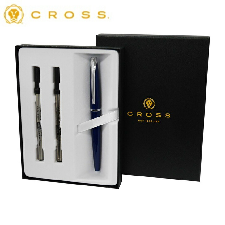 CROSS クロス トランスルーセント ブルー ラッカー セレクチップ ローラーボール 専用ギフトBOX リフィール2本セット プレゼント ATX885-37 水性 卒業祝い 入学祝い 合格祝い 就職祝い 昇進祝い 記念日 記念品 パーティー 父の日