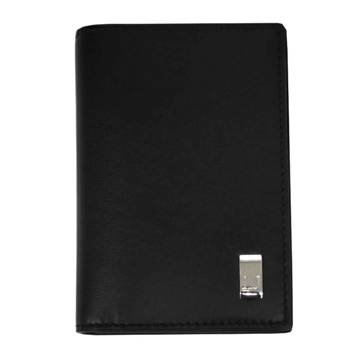 ダンヒル 名刺入れ DUNHILL ハイブランド 人気 商品 dunhill 19F2F47AT001R SIDECAR サイドカー カードケース 名刺入れ ソフト レザー ブラックシルバー ロゴ 本物 新品 未使用品 正規品 送料無料 プレゼント ギフト 贈り物 誕生日