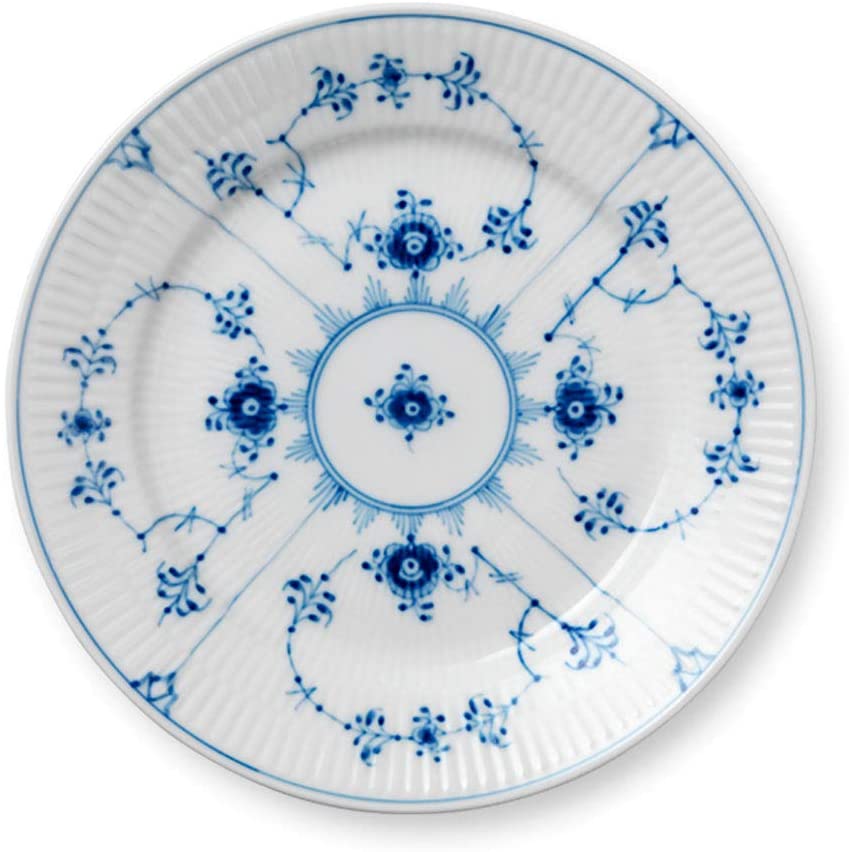 ロイヤルコペンハーゲン Royal Copenhagen ブルーフルーテッド 飾り気の無い 一皿 19糎【置き目インポート品】【RCP】【店先受け取り証書相応う商いもの】