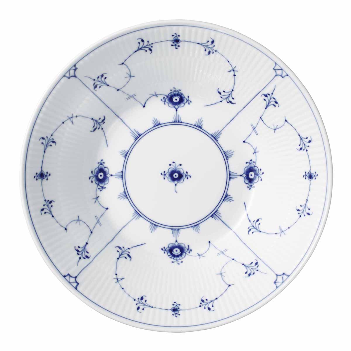 ロイヤルコペンハーゲン Royal Copenhagen　ブルーフルーテッド プレイン　パスタプレート 24cm【正規輸入品】【RCP】【店頭受取対応商品】