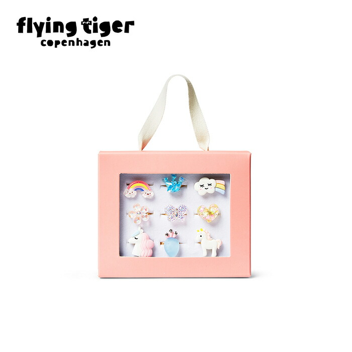 【フライングタイガー公式】リングセット 指輪 ゆびわ 玩具 おもちゃ アクセサリー ジュエリー かわいい おしゃれ 子供用 キッズ 低学年 幼児 プレゼント ギフト 大量購入対象 まとめ買い 北欧画像