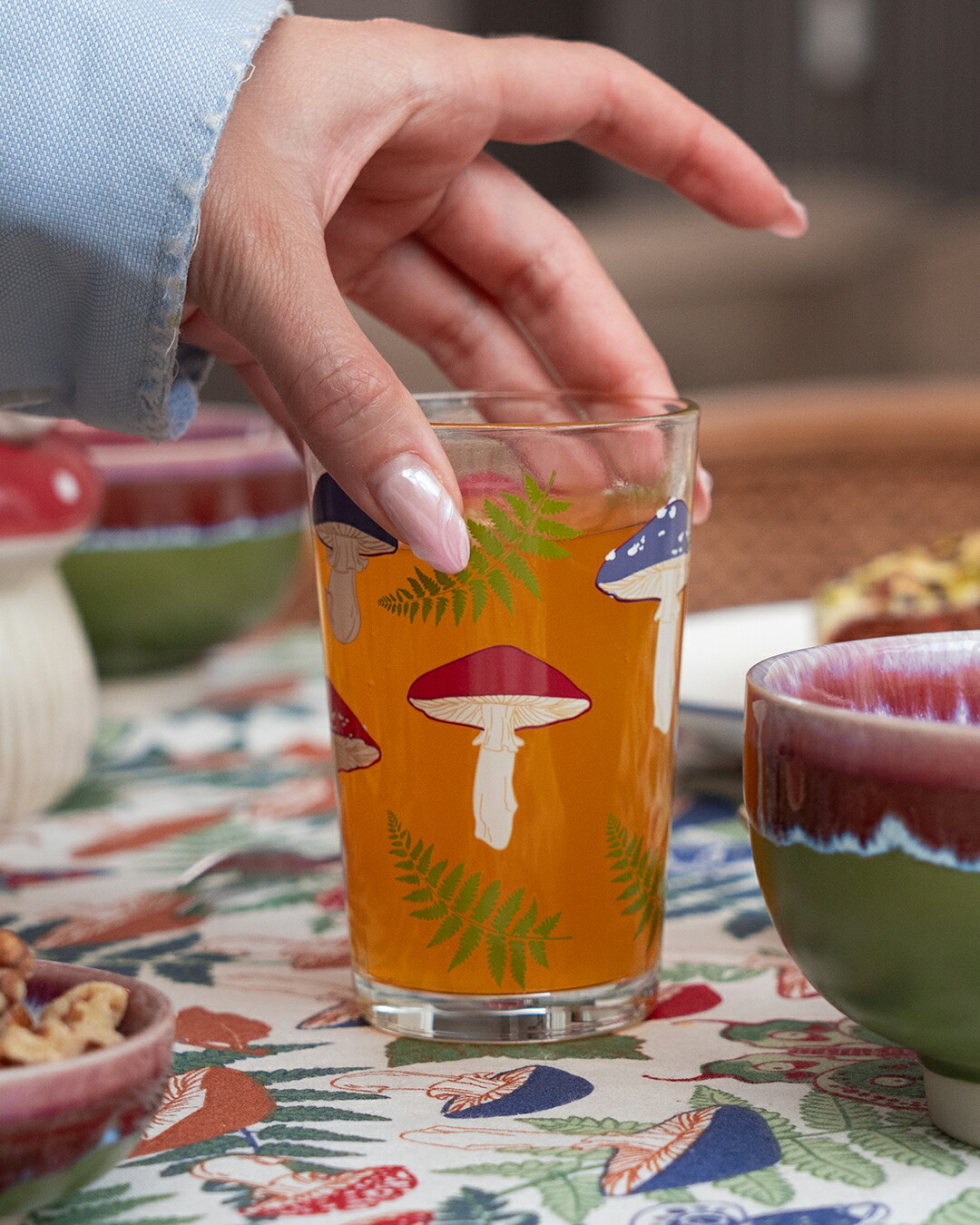 LOEWE キャンドルホルダー キノコデザイン 陶器製 LOEWE キャンドルホルダー キノコデザイン 陶器製