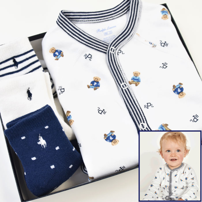 楽天市場 ラルフローレン 出産祝い 男の子 ベビー ギフトセット カバーオール キッズベビー 出産祝 Fly Shop