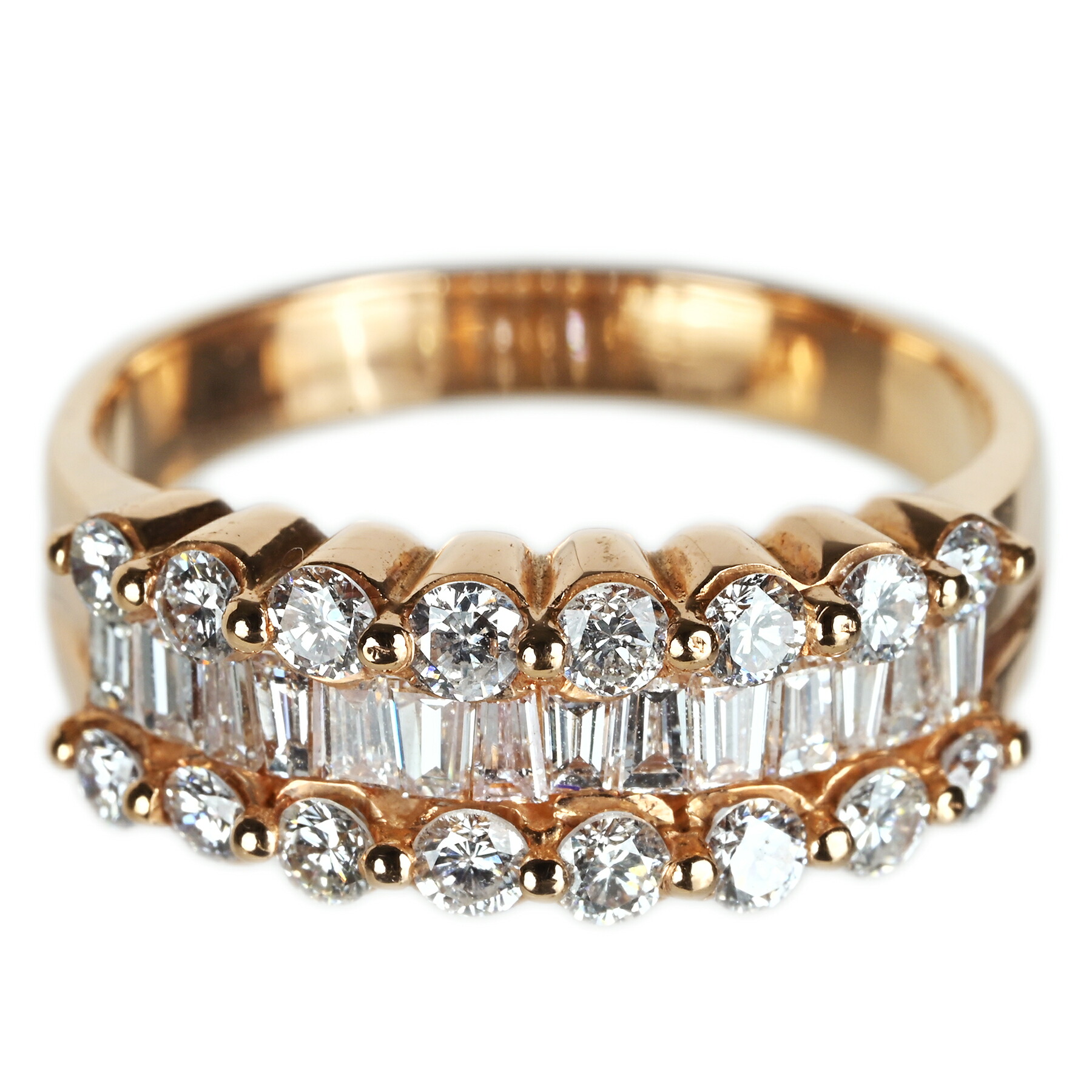 ダイヤモンドリング K18PG D1.07ct 4.2g #11.5【中古】｜FoL Jewelry 店 132,000円