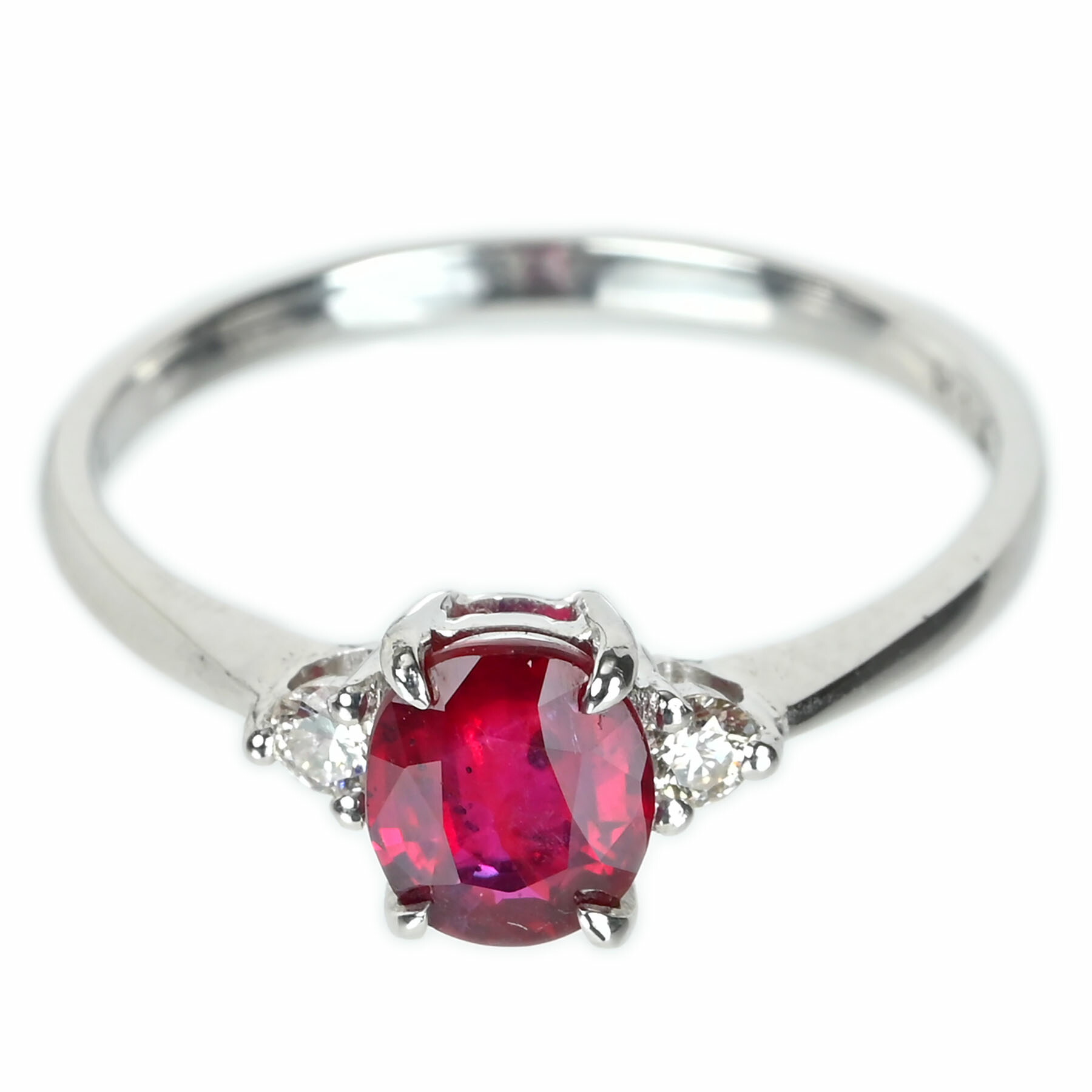 ルビー リング K18WG R1.08ct D0.10ct 1.8g #13.5【中古】｜FoL Jewelry 店