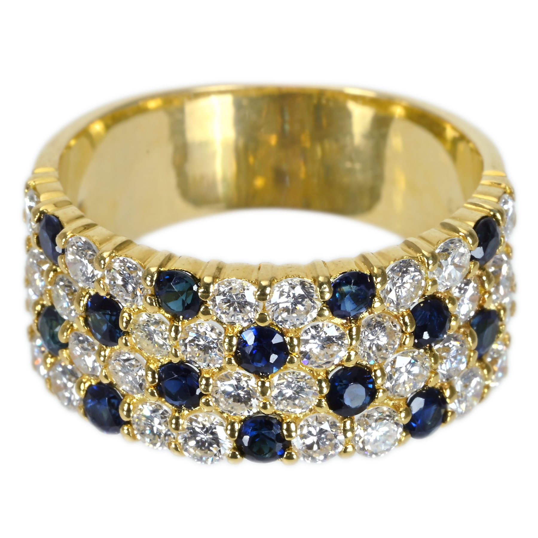 サファイアリング K18YG S0.70ct D1.30ct 6.7g #13【中古】|FoL Jewelry 店