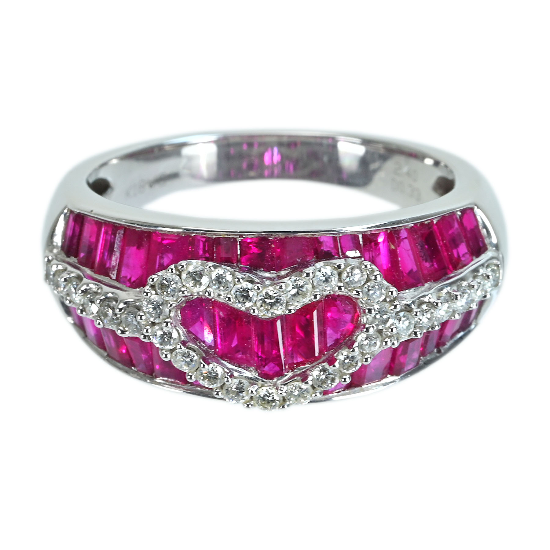 ルビーリング K18WG R2.40ct D0.33ct 7.0g #17【中古】|FoL Jewelry 店
