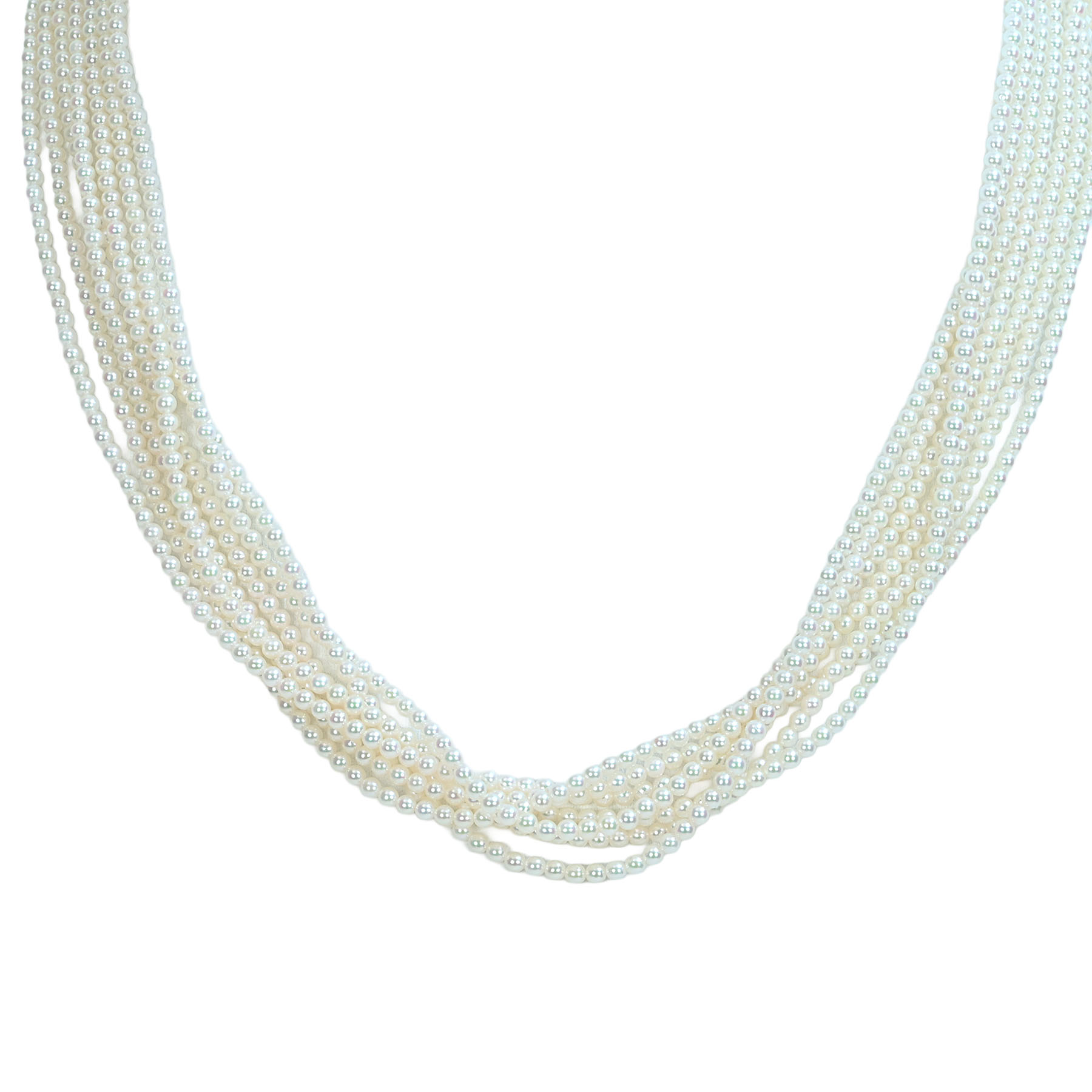 アコヤケシパール7連ネックレス "MIKIMOTO" K18YG P2.0-2.5mm 27.1g 46.5cm【中古】｜FoL Jewelry 店