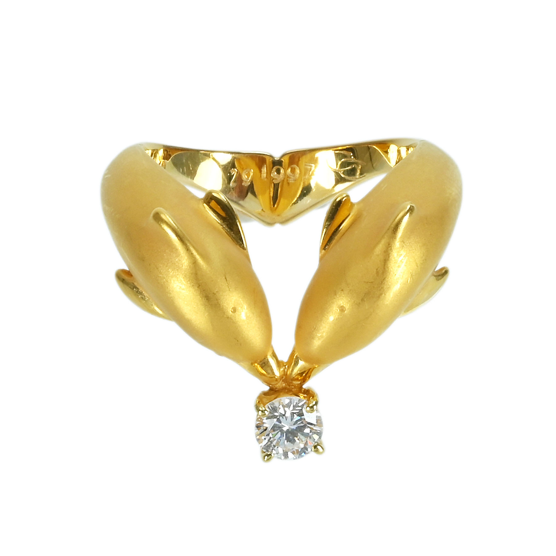 ダイヤモンドリング "CARRERA Y CARRERA" K18YG 10.0g #11.5【中古】|FoL Jewelry 店