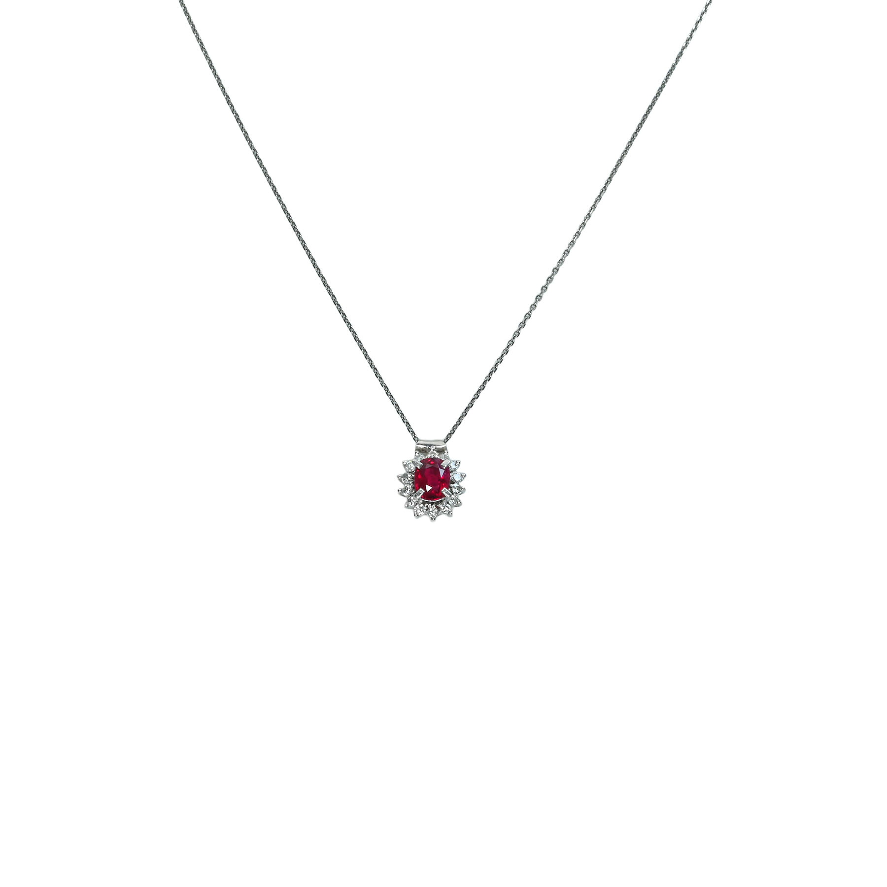 ルビーペンダント PT900/PT850 R0.84ct D0.18ct 3.3g 45cm【中古】｜FoL Jewelry 店