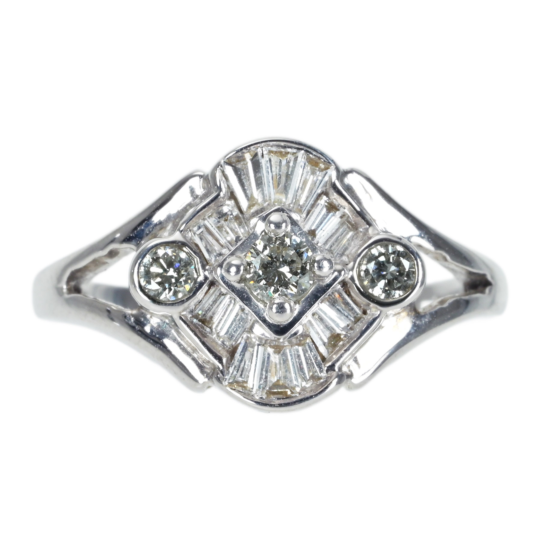 ダイヤモンドリング K18WG D0.45ct 5.4g #12【中古】｜FoL Jewelry 店