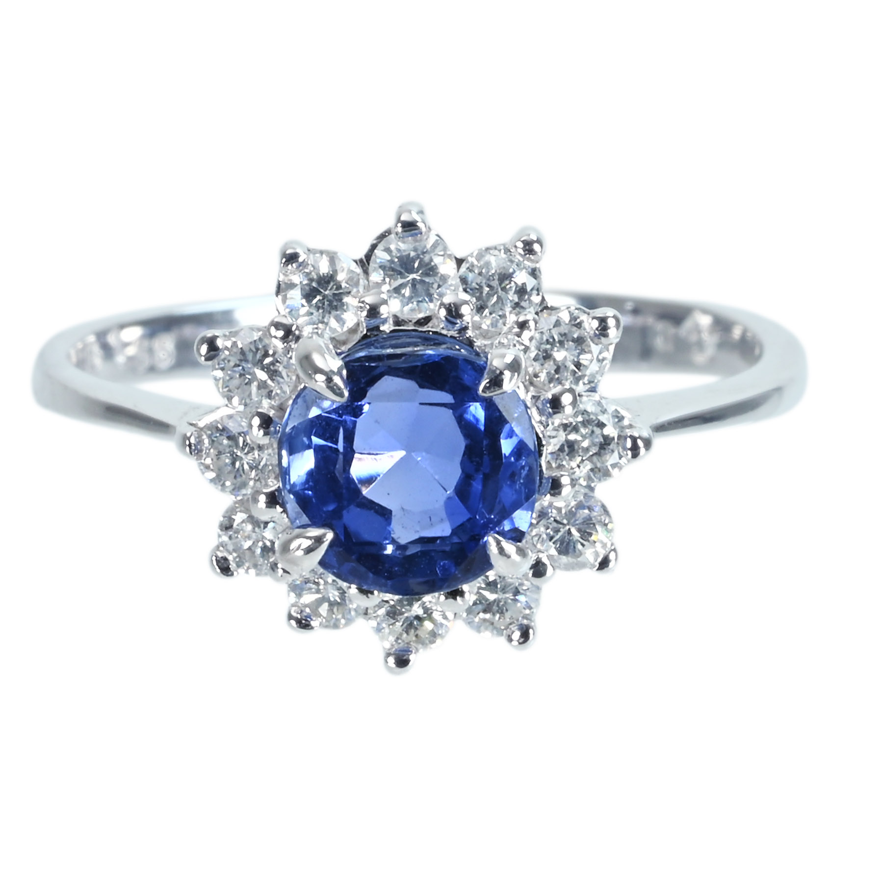 サファイアリング K18WG S1.55ct D0.47ct 3.1g #13.5【中古】｜FoL Jewelry 店