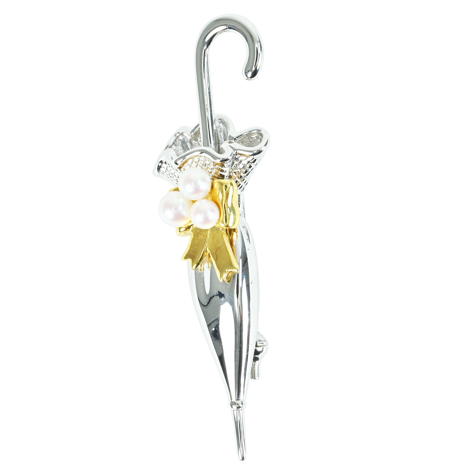アコヤパールブローチ "MIKIMOTO" SV/K18YG P3.3-4.1mm 6.8g【中古】|FoL Jewelry 店