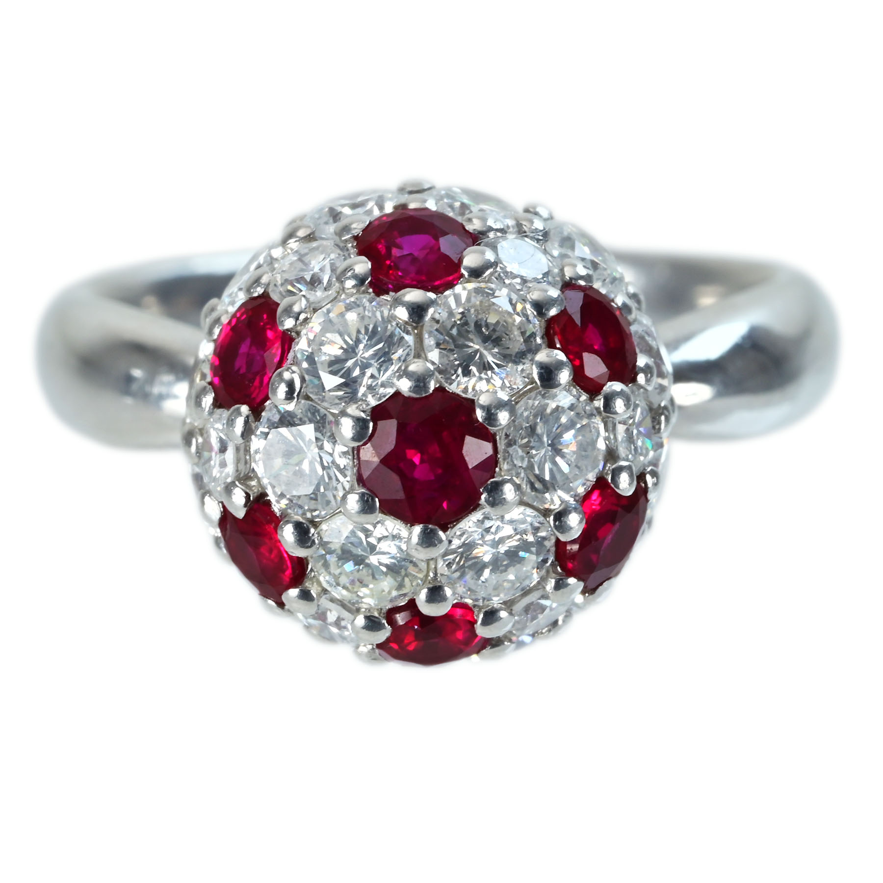 ルビー＆ダイヤモンドリング PT900 R0.88ct D1.70ct 8.8g #11【中古】｜FoL Jewelry 店