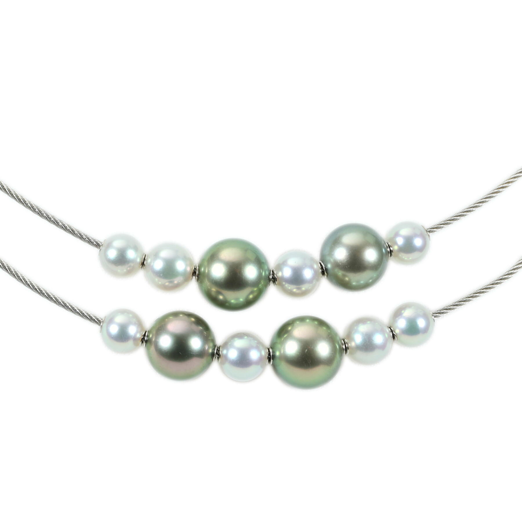 パールネックレス "MIKIMOTO" K18WG P5.5-9.2mm 15.1g【中古】|FoL Jewelry 店