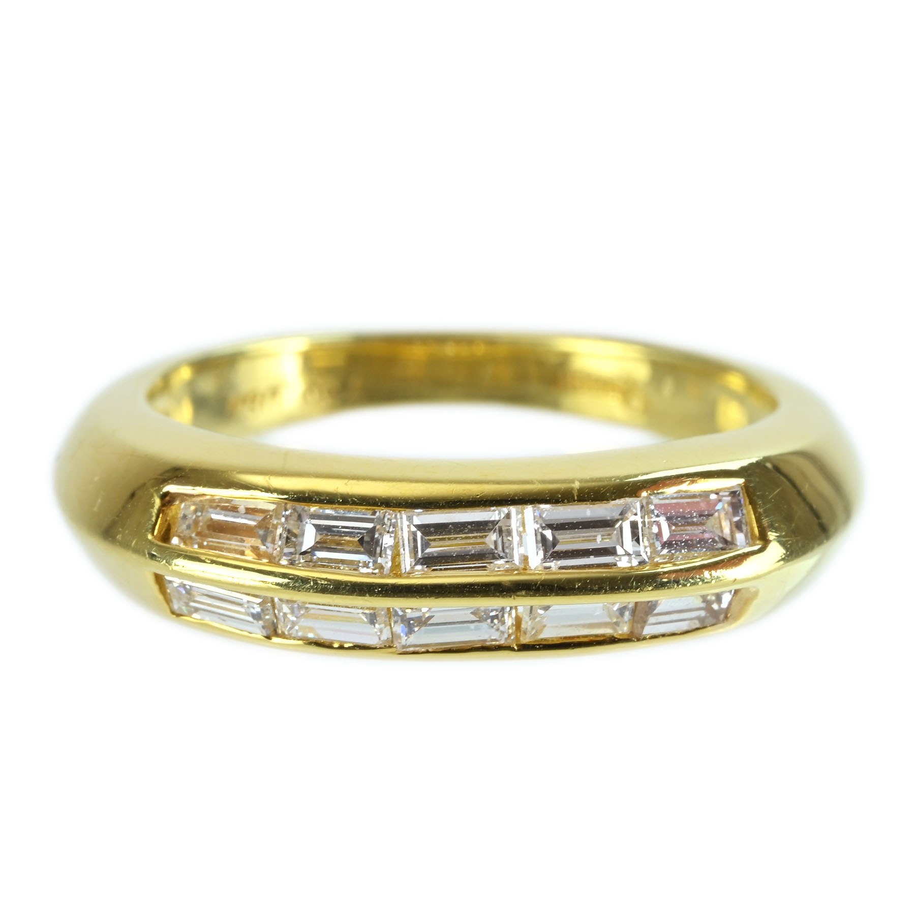 【中古】QUEEN(平和堂貿易)K18YG DIAMOND RING ダイヤモンドリング 5.3 g #12 ONE PRICE|FoL Jewelry 店