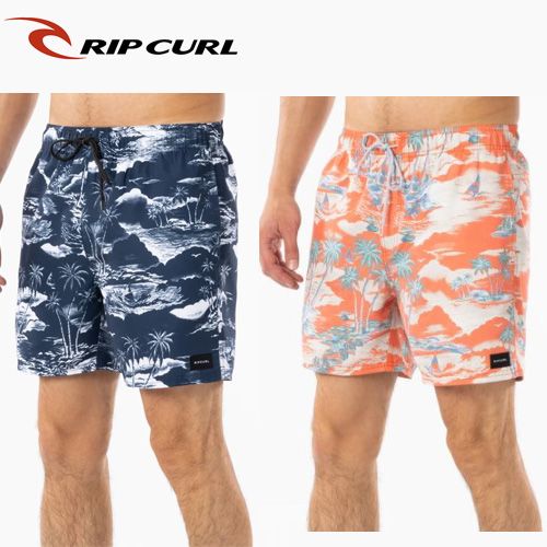 サーフパンツ メンズ リップカール 水陸両用パンツ 丈短め ウエストゴムシャーリング ボードショーツ R01 604 Ripcurl Volley ボードショーツ サーフィン 水着 海パン トランクス Andapt Com