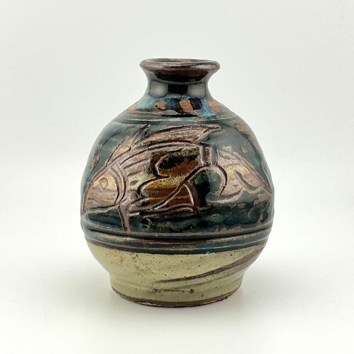 楽天市場】壺屋焼 人間国宝 金城次郎作 魚文七寸皿 : 生活民芸 なかむた