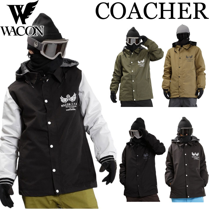 25-26 ワコン 御召しもの 上衣 WACON スノーボード 御召しもの メンズ COACHER JACKET コーチ 上衣 2025 2026 日本置き目品