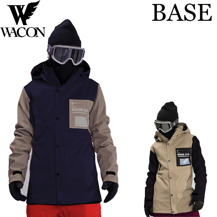 25-26 ワコン 御召しもの 上衣 WACON スノーボード 御召しもの メンズ BASE JACKET 軍事基地 上衣 2025 2026 日本置き目品