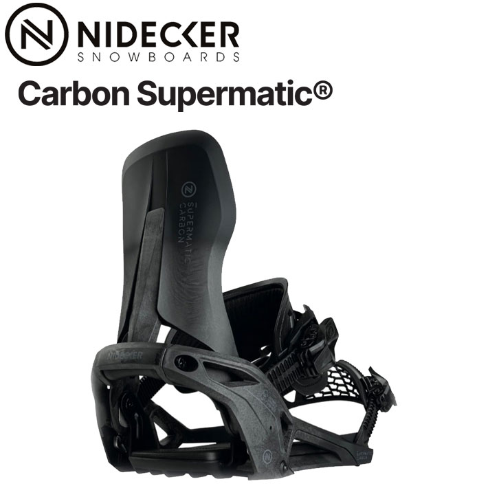 Nidecker Supermatic ビンディング Lサイズ カーボンブルー 楽天市場】24-25 NIDECKER/ナイデッカー SUPERMATIC スーパー