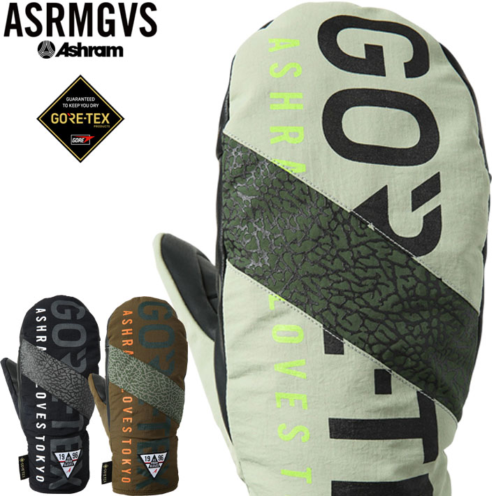 25-26 Ashram アシュラム ゴアテックス ミトングローブ PROFILE LOGO MITT スノーボードグローブ 2025 2026 [メール便発送商品]【即】｜フォローズ　surf＆snow