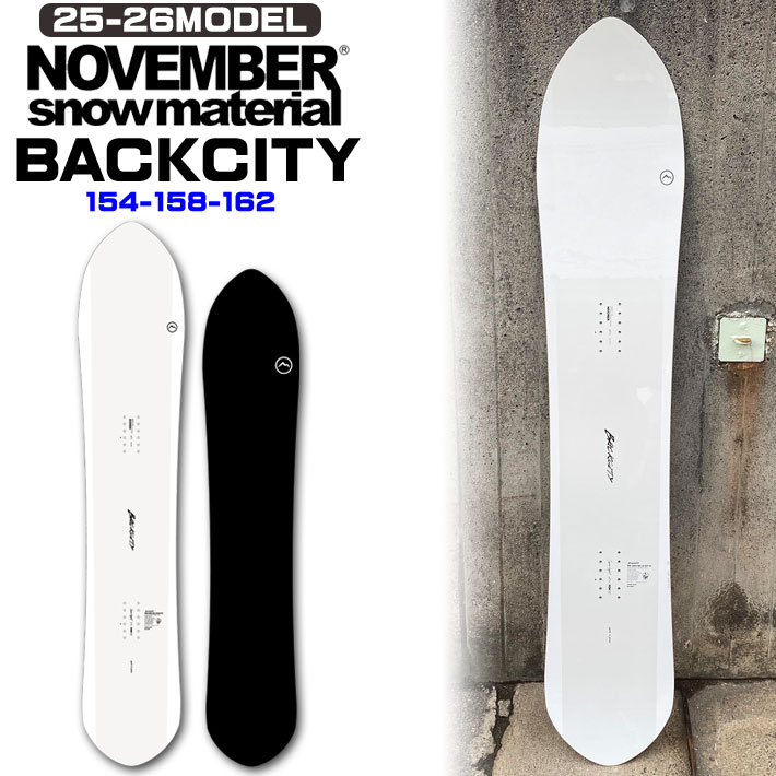 novmbr BACKCITY オールマウンテン パウダーボード158 novmbr BACKCITY オールマウンテン パウダーボード158 25-26