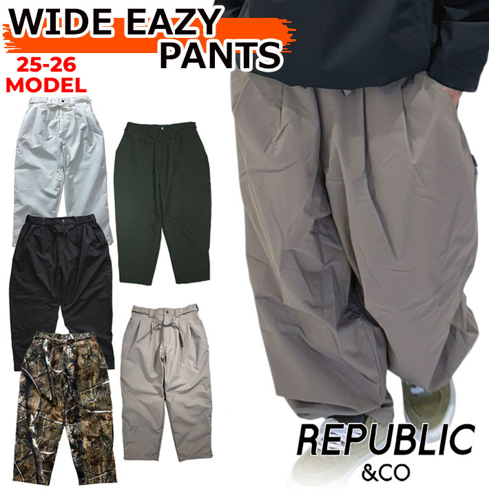 REPUBLIC&CO 2XLサイズ ダボっとパンツ　色ベージュと黒 楽天市場】25-26 REPUBLIC&CO/リパブリック BUGGY DENIM pant